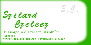 szilard czelecz business card